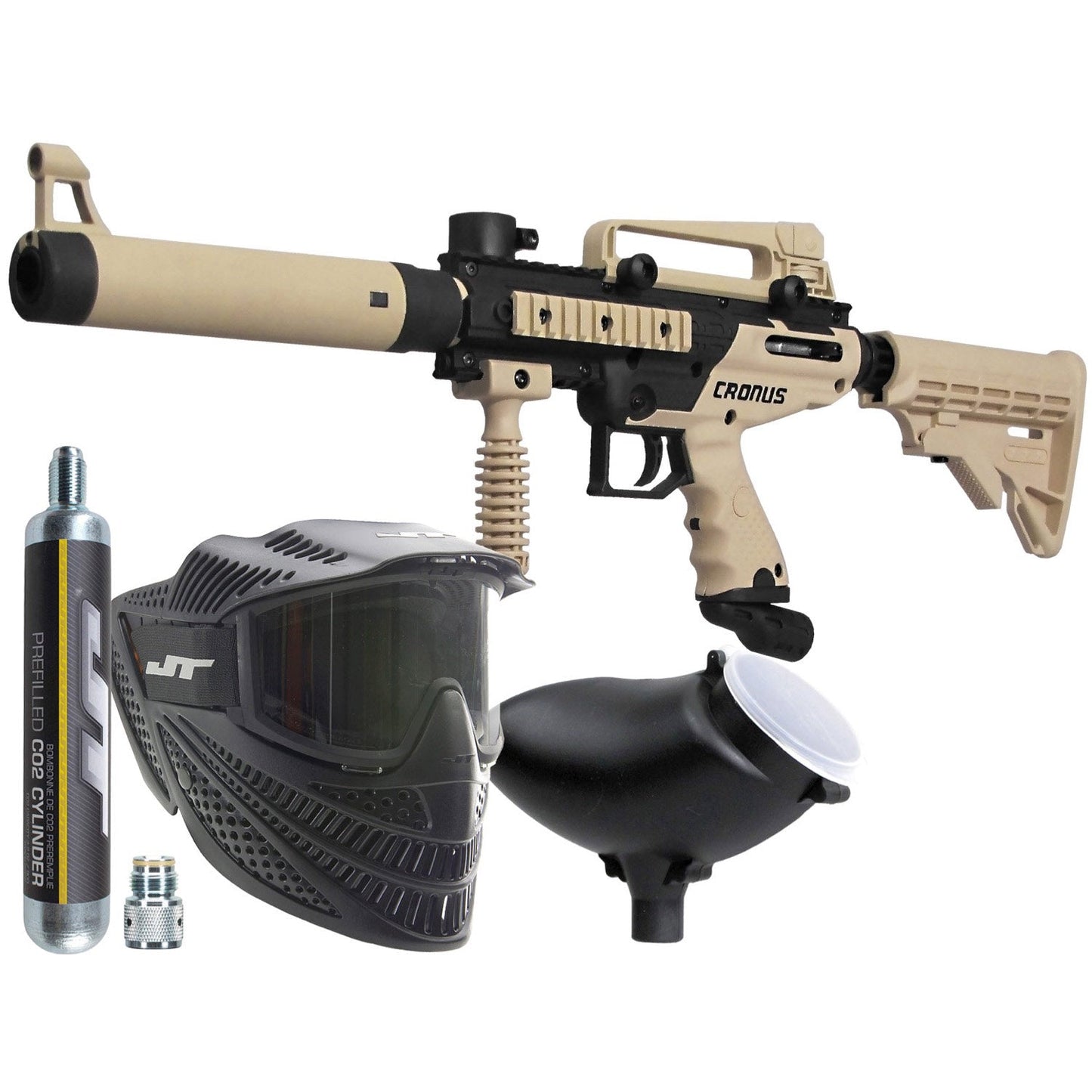 Tippmann Cronus Combat Power Pack - Raptor Mask/90g CO2/Loader/Cronus Tactical Marker