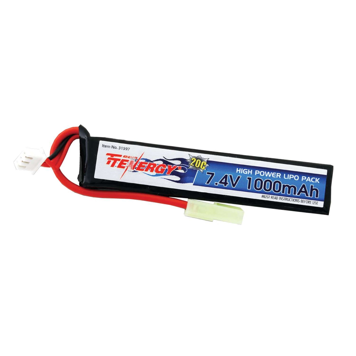 Tenergy 7.4V 1000mAh Battery