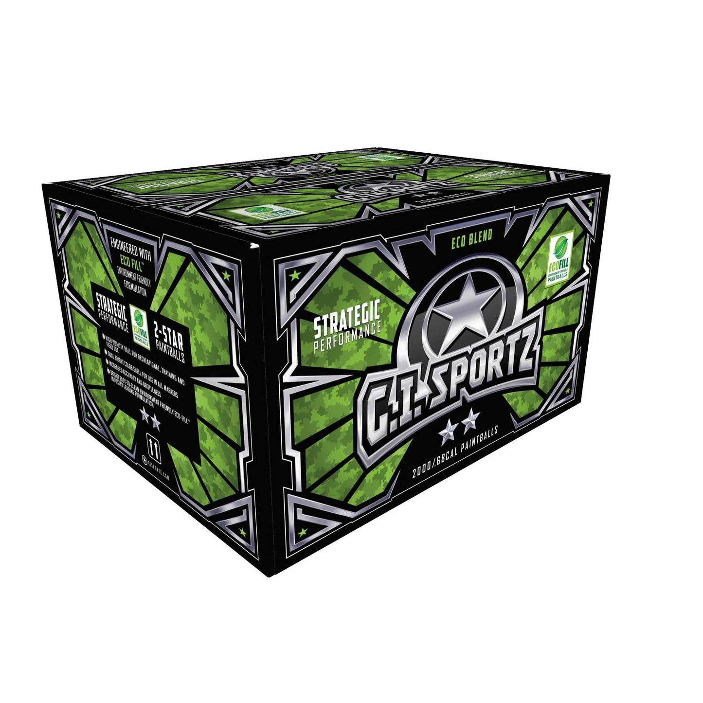 G.I. Sportz 2-STAR Paintballs - 2000ct